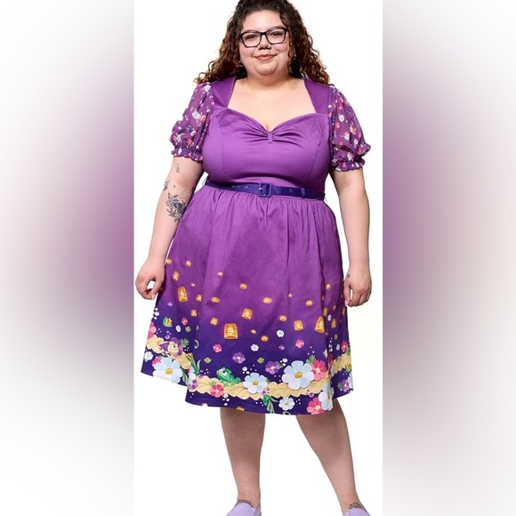 Loungefly Stitch Shoppe Disney Rapunzel Floral Lantern Allison Dress Pascal Pin - Picture 3 of 16